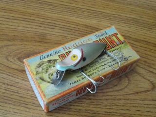 Vintage Fishing Lure Heddon Midget River Runt 9010 Shad Scale With Correct Box