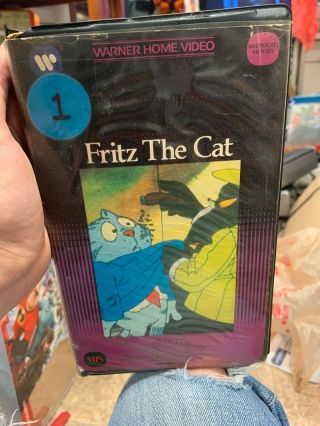1982 Fritz The Cat Warner Brothers Vhs Rare