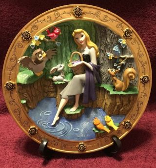Disney Rare & Hard To Find Sleeping Beauty " Once Upon A Dream " 3d Plate