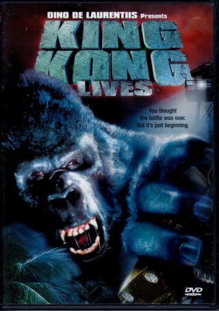Dvd - King Kong Lives (1986) - Linda Hamilton Brian Kerwin - Rare Oop