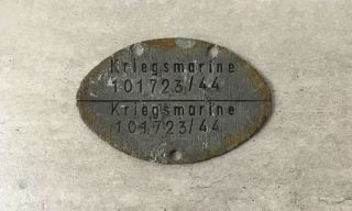 Ww2 German Identification Dog Tag Erkennungsmarke Kriegsmarine And Rare
