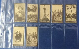 7 X Hill’s Rare Cigarette Cards Bystanders Fragments From France C1916,  Comic