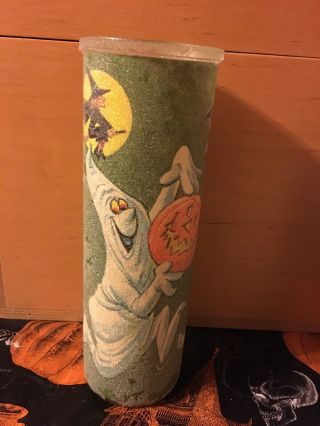Rare Vintage 1970’s Halloween Sugar Candle Ghost Jack O Lantern Pumpkin Witch