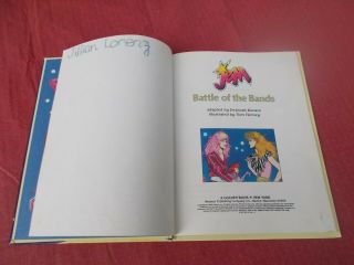 rare vtg 1986 JEM BATTLE OF THE BANDS A GOLDEN BOOK Hasbro Inc.  Deborah Kovacs 3