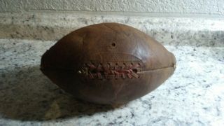 Vintage Leather Over Canvas Football Melon Ball 1900 