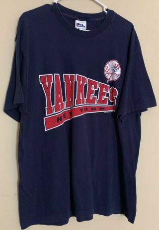 Vintage 90’s York Yankees 1996 Pro Player T Shirt Xl Rare