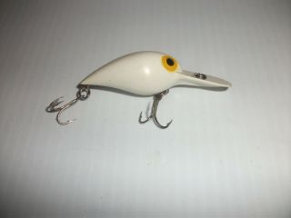 Vintage Pre Rapala Storm Wiggle Wart Lure Solid White