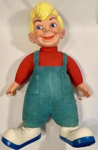 Vintage 1949 Beany Boy Talking Mattel Pull String Doll Voice 17 " Beanie