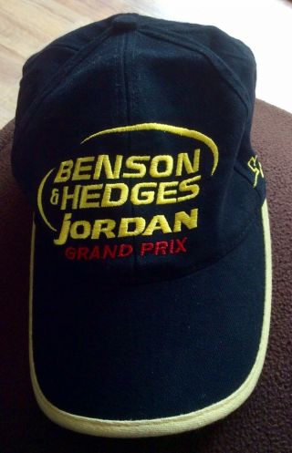 Vintage Rare Jordan Grand Prix Benson & Hedges Baseball Hat