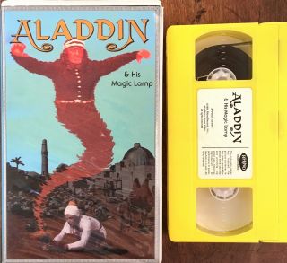 Aladdin & His Magic Lamp (vhs) Rhino Clamshell Rare Live Action Disney Vintage