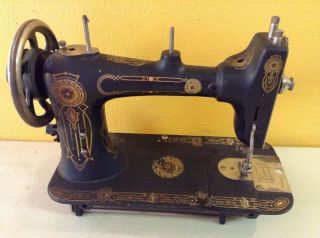 Vintage Antique Western Electric Cast Iron Early Sewing Machine