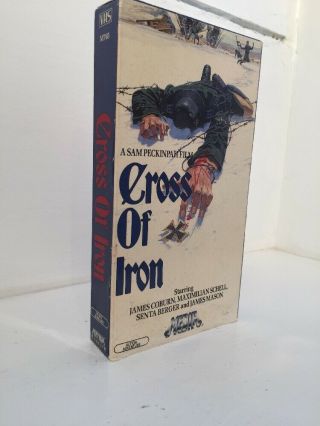 Cross Of Iron (vhs,  1977) Rare Media James Coburn Sam Peckinpah