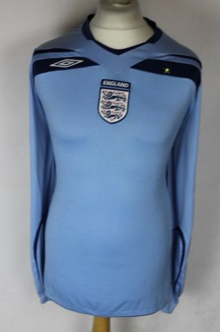 Vintage England Goalkeeper Football Shirt 08 - 09 Umbro Mens Xxl Rare