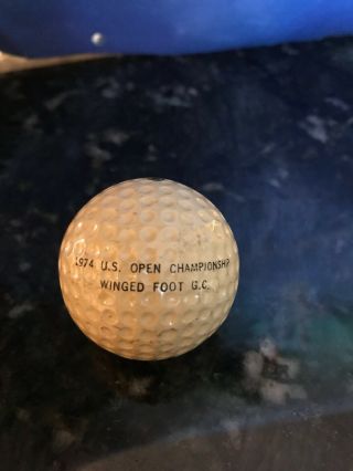 RARE HALE IRWIN Signed 1974 US Open Winged Foot Golf Ball 2