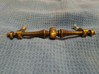 15 Antique Brass Finish Cabinet - Drawer Pulls,  5 3/4 " Long 4.  5 Center Screws