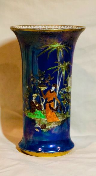 Rare C1920 Wiltshaw/robinson Carlton Ware Blue Lustre Persian Vase