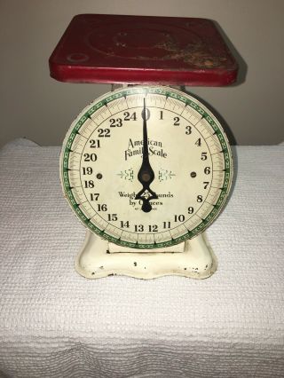 Vintage American Family Scale Weight 25 Pounds Scale And Great.