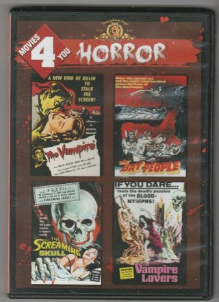 The Vampire/the Bat People/the Screaming Skull/the Vampire Lovers Dvd Rare