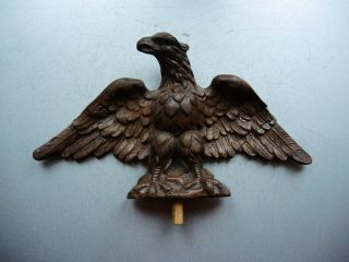 Antique German Regulator Wall Clock Gustav Becker Junghans Crown Eagle Finial Gb