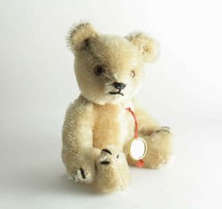 Ultra Rare Vintage Antique Miniature Teddy Bear Hermann Mohair Steiff Gold 5