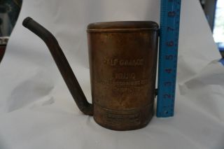 Antique Vintage Copper Oil Can Swingspout Metal Swing Spout Standard Oil Co. 2
