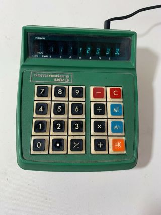 Commodore Us 3 Rare Vintage Calculator Perfectly With Charger