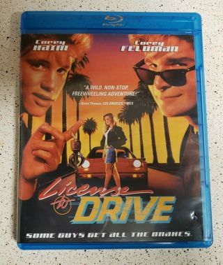 License To Drive (blu - Ray Disc,  2012) Rare Oop Corey Haim,  Corey Feldman