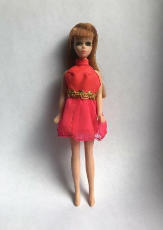 Old Vintage 1970 Topper Dawn Glori Doll Figure Auburn Hair