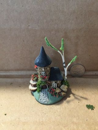 Handmade Miniature Stone Fairy House Vintage Ooak By C Rohal