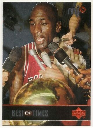 Michael Jordan 1998 Ud Mjx Best Of Times Foil Insert Rare Massive Bv$$ Wow