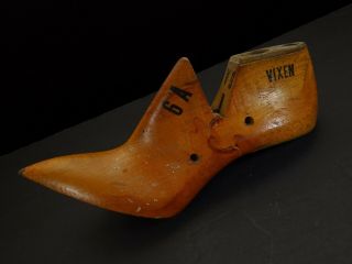 Vintage Wood Shoe Last Industrial Wooden Mold Form