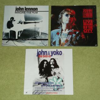 JOHN LENNON Box - RARE 1998 JAPAN 3 x LASERDISC / CD BOX SET,  OBI (The Beatles) 3