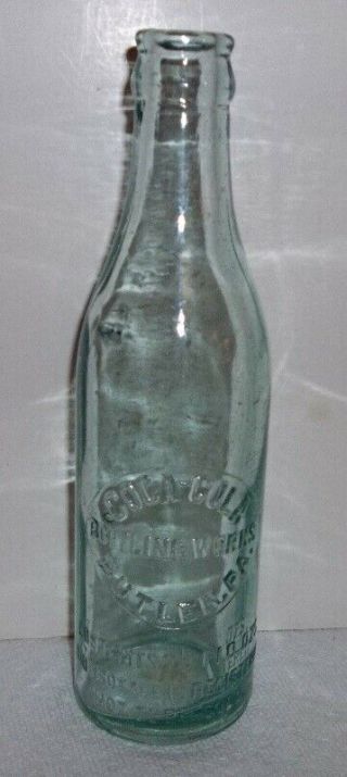 Rare Coca - Cola Bottling Butler Pa.  Ice Blue Straight Sided Soda