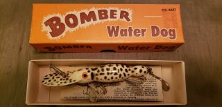 Vintage Fishing Lure Bomber Waterdog.  In Correct Box.