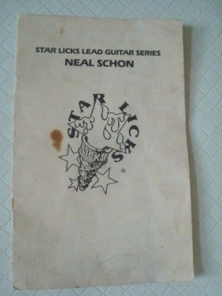 Vtg Star Licks 1981 Neal Schon Guitar Series Sheet Music Starlicks Rare Journey