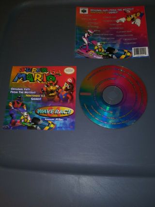 Mario 64 Soundtrack Cd Nintendo N64 Wave Race Rare Disc
