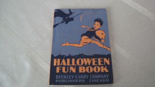 Rare 1936 Halloween Fun Book From Beckley Cardy Co Chicago