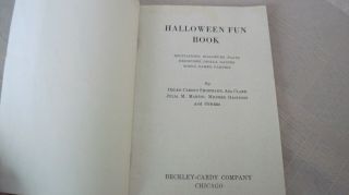 Rare 1936 Halloween Fun Book From Beckley Cardy Co Chicago 2