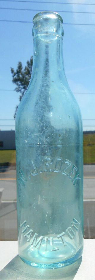 Very Rare - W.  J.  Rozek,  Hamilton,  Ontario Canada - A.  B.  M.  Pint Soda