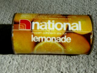 Rare Vintage 1970s National Grocery Store Lemonade Concentrate Can Supermarket