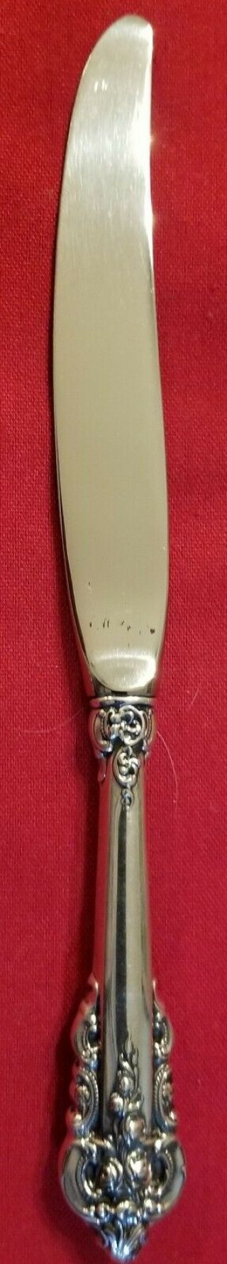 3 Piece Wallace Grande Baroque Child ' s Sterling Silver Flatware - Fork/Knife/Spoon 2