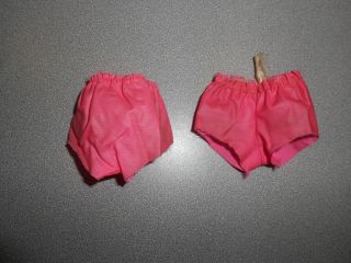 Vintage 1968 Talking Christie Barbie Dolls Swimsuit Pink Shorts 2 Pairs
