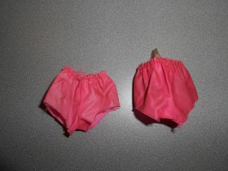 Vintage 1968 Talking Christie Barbie Dolls Swimsuit Pink Shorts 2 PAIRS 2