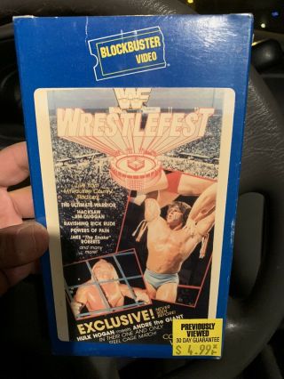 Wwf Wrestlefest 1988 88 Vhs Coliseum Video Rare Wrestling Bbv Exclusive