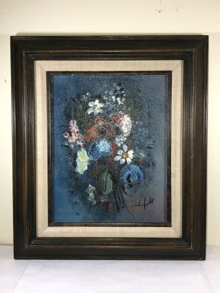 Vintage 8x10 Mid Century Oil Painting By Lepretti Absolutely