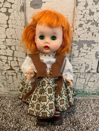 Vintage 1960 Vogue Ginny Wee Imp Doll Orange Hair & Freckles