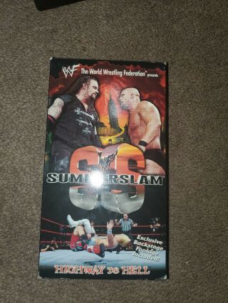 Wwf Summerslam 1998 98 Vhs Video Rare Wrestling Wwe