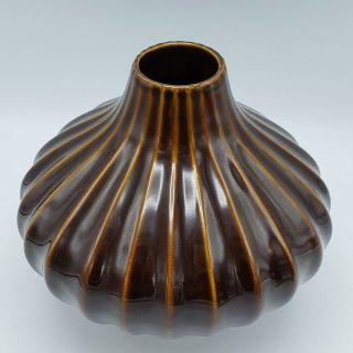 Rare Vintage Jonathan Adler Ceramic Brown Vase Mid Century Design Pot A Porter 2