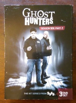 Ghost Hunters Season Six 6 Part Two 2 Dvd Rare 3 - Disc Set,  Slipcover Oop