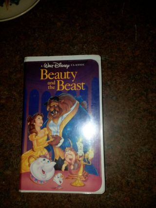Beauty And The Beast Vhs Disney Black Diamond Classic 1992 Rare Cond